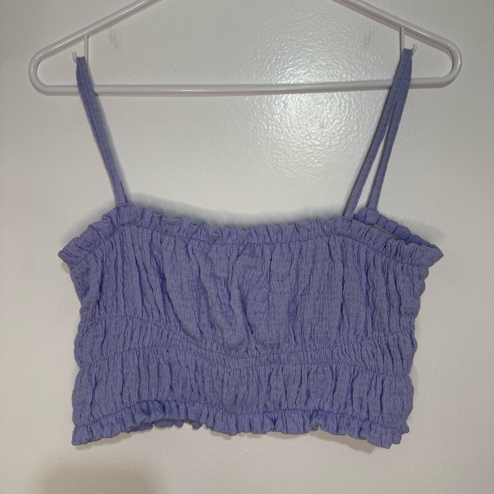 SHEIN Purple Ruffled Camisole